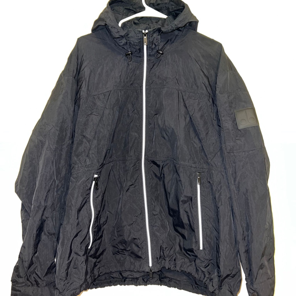 Moose Knuckles Black Stereos Anorak Jacket - Size: L